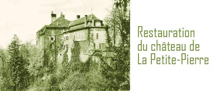 Vue ancienne du château de la Petite Pierre