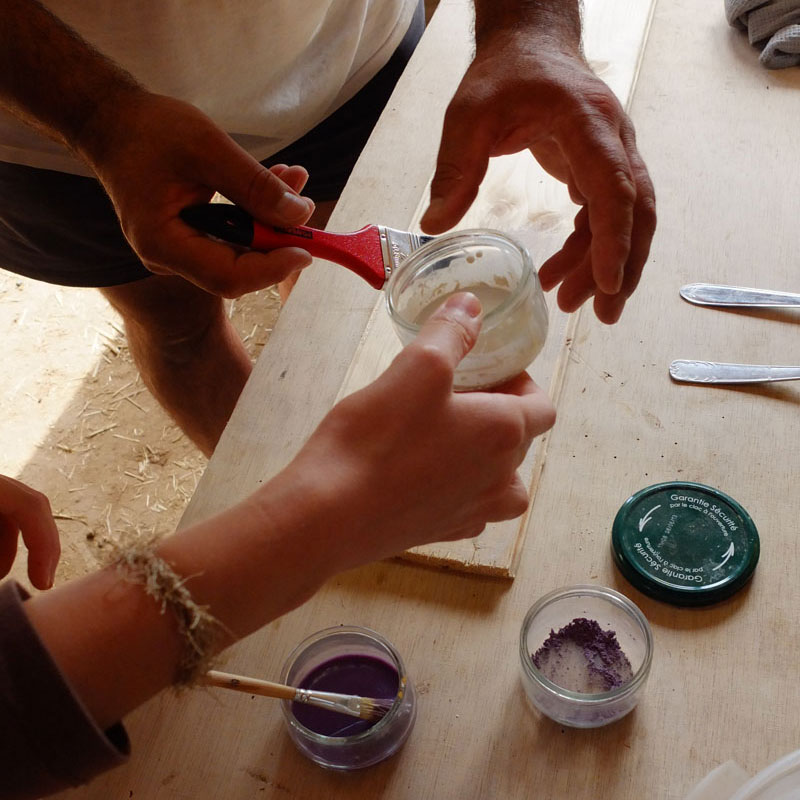 stage pratique : finitions naturelles interieures (choisir les produits)