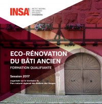 INSCRIPTIONS OUVERTES : Formations "éco-rénovation du bâti ancien" - programme 2017